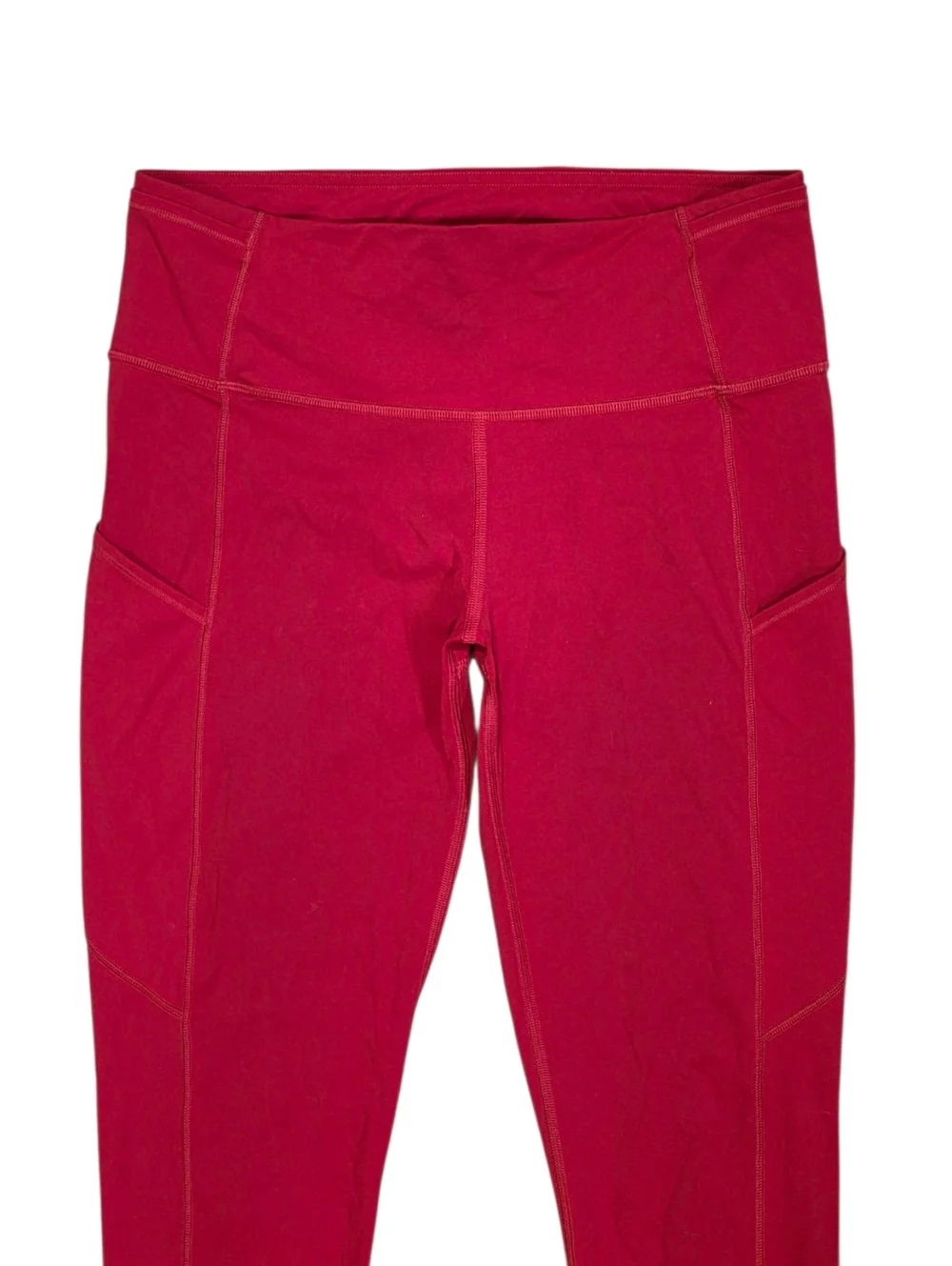 Lululemon Fast and Free Tights Dark Red Size 8 Activewear